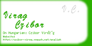 virag czibor business card